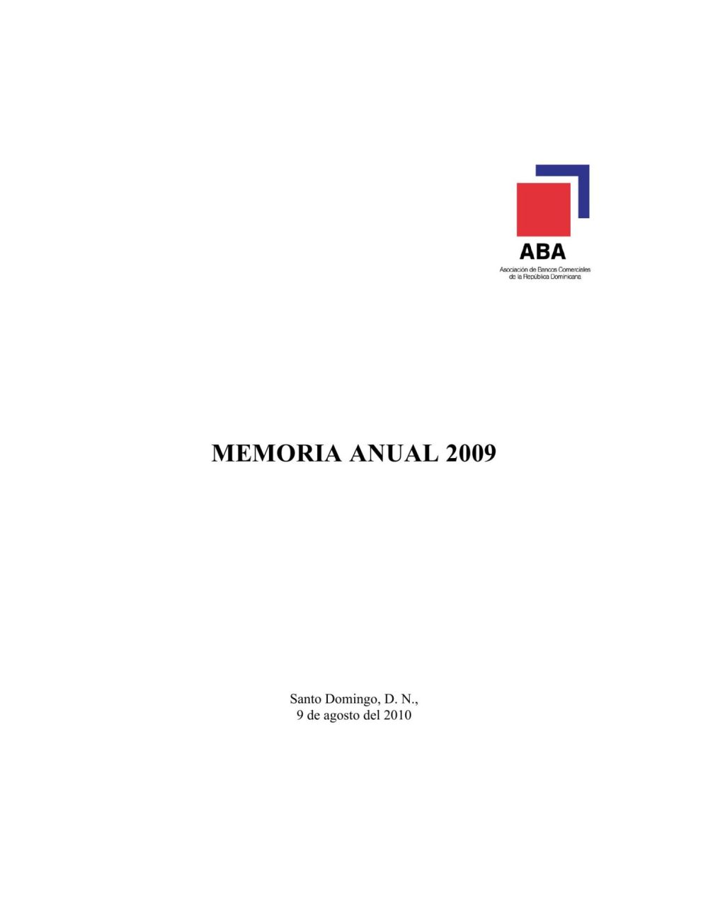 Memoria anual - 2009_page1