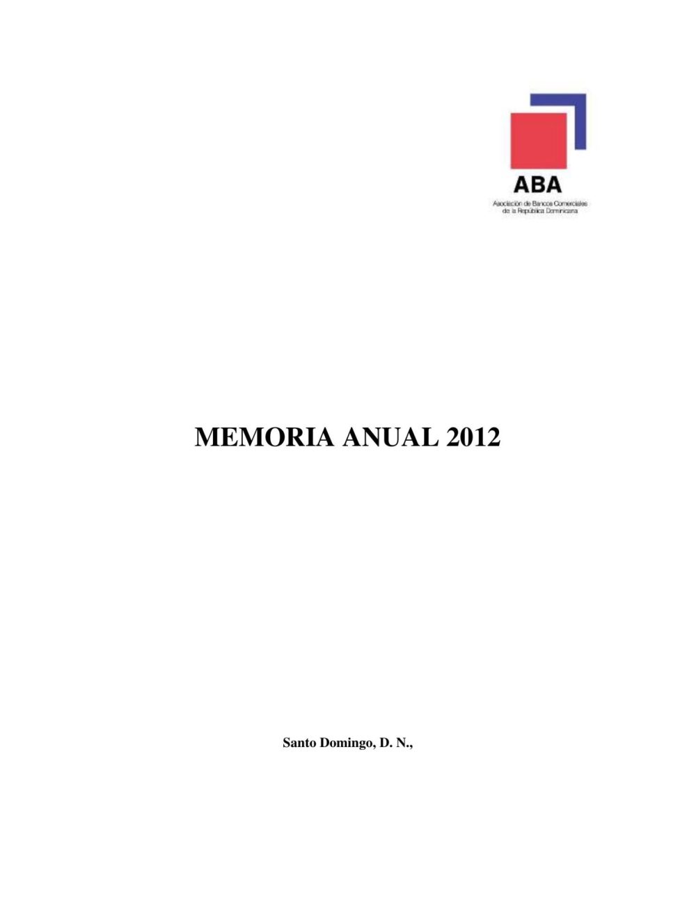 Memoria anual - 2012_page1